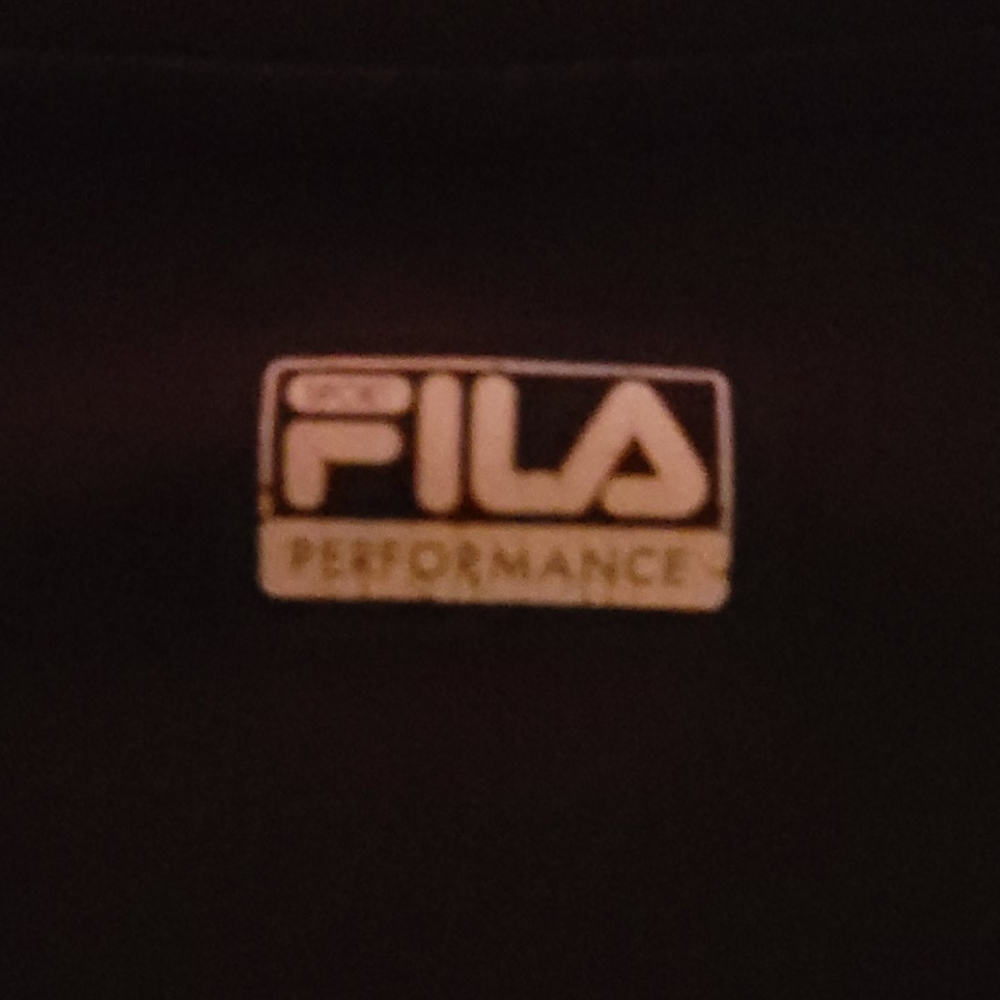 Fila M long sleeve black & neon yellow workout set - Picture 10 of 15